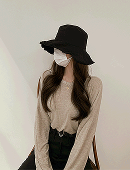 ♥1천장이상돌파♥얼굴소멸 수술 헤짐 버킷햇 벙거지 모자 (블랙/베이지/화이트/브라운)