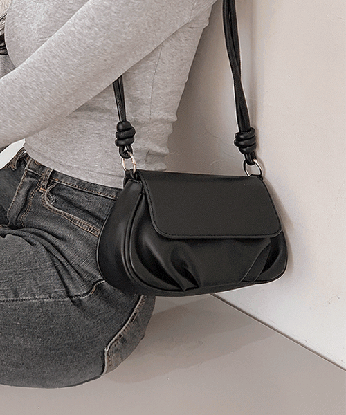 몽크 심플 숄더백 크로스백 가방 (블랙/브라운)